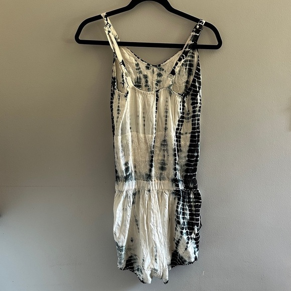 RAGA Black and White Tie-Dye Romper - Picture 4 of 8